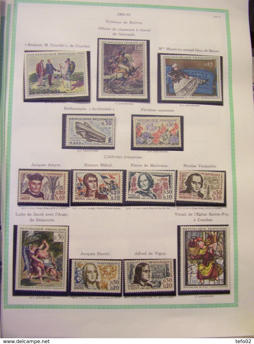 Francia. Collezione MNH/MLH dal 1900 al 1975. Descrizione. 60 foto