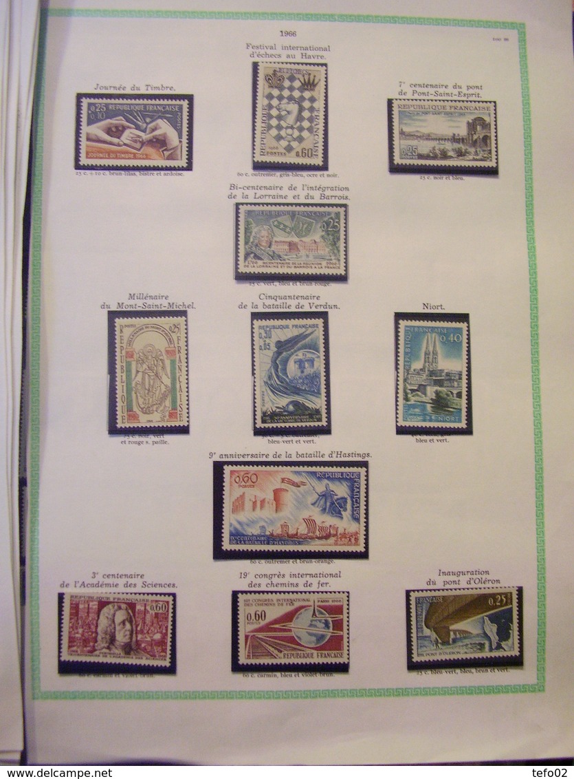 Francia. Collezione MNH/MLH dal 1900 al 1975. Descrizione. 60 foto