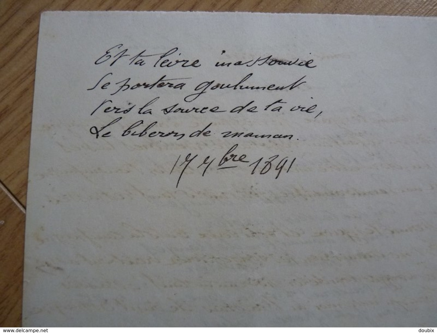 Gabriel MONTOYA (1868-1914) Poète CHAT NOIR Montmartre. Chansonnier. Poème AUTOGRAPHE - Autres & Non Classés