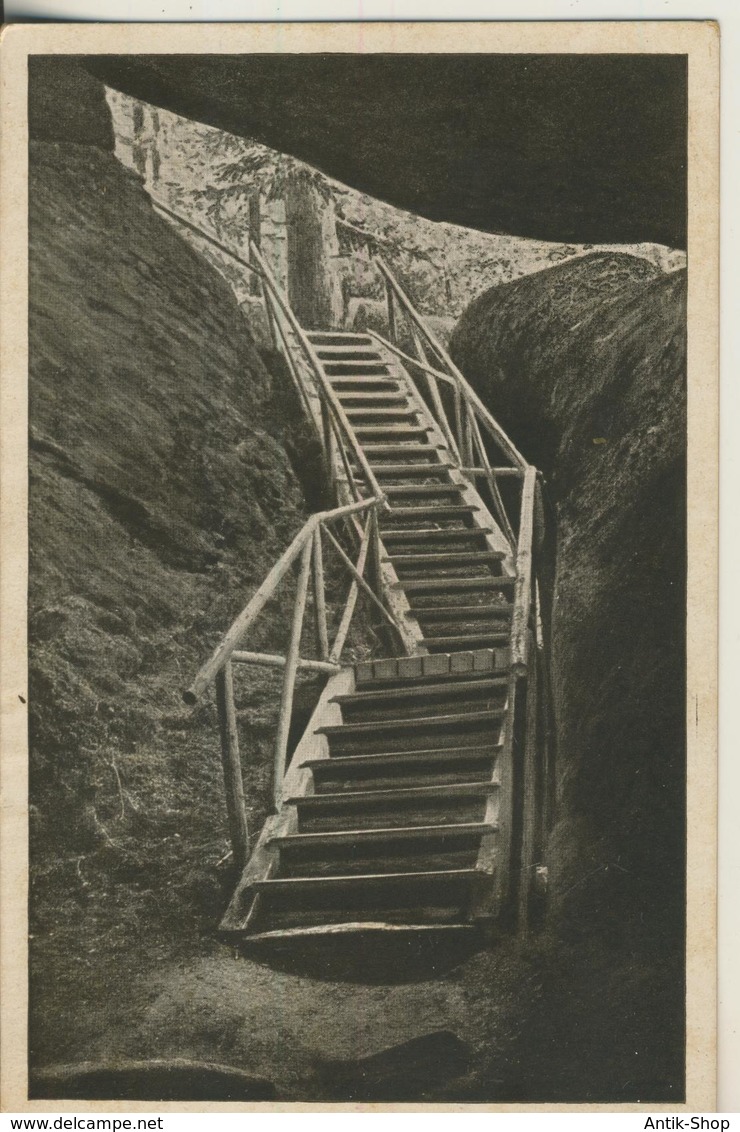 Luisenburg V. 1934  Felsen Schlucht  (2191) - Wunsiedel