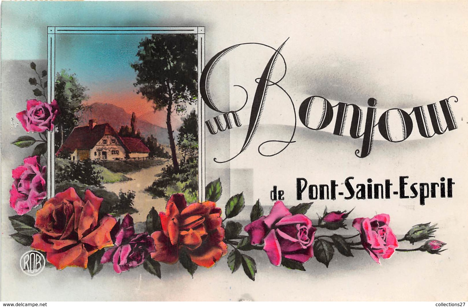 30-PONT-SAINT-ESPRIT- UN BONJOUR - Pont-Saint-Esprit