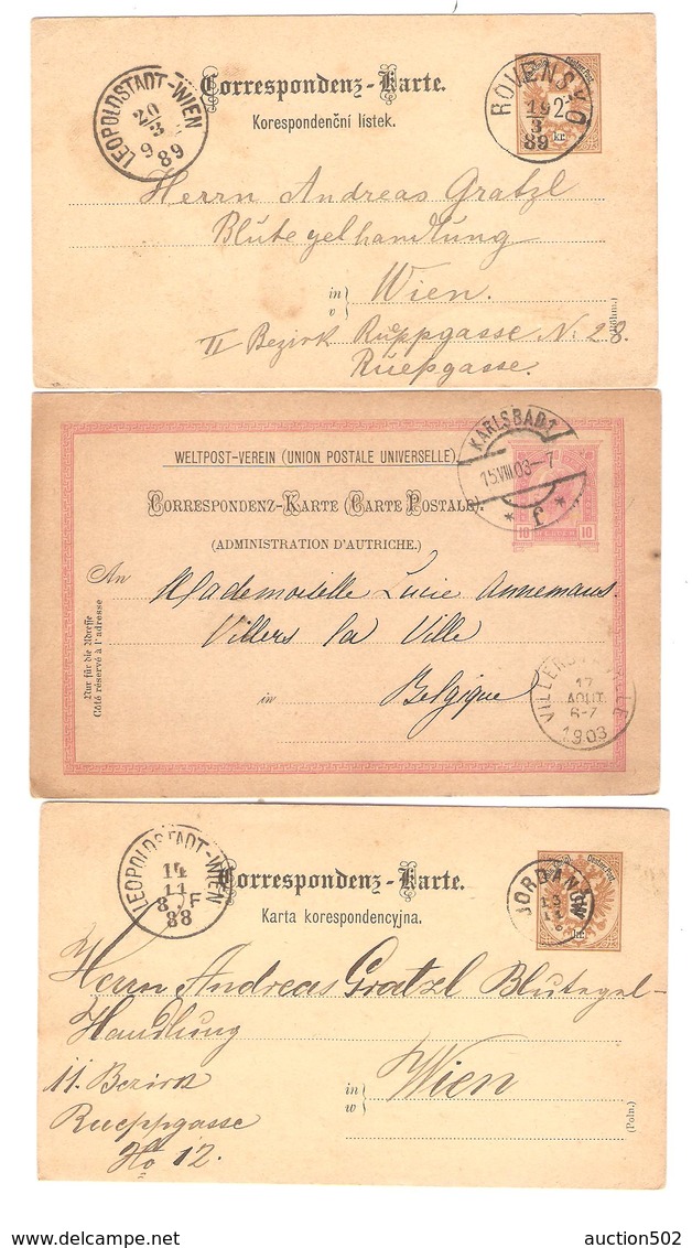 PR6057/ Österreich - Autriche  Alt Ganz.n.Belgien - In Stad - Ungarn - Autres & Non Classés