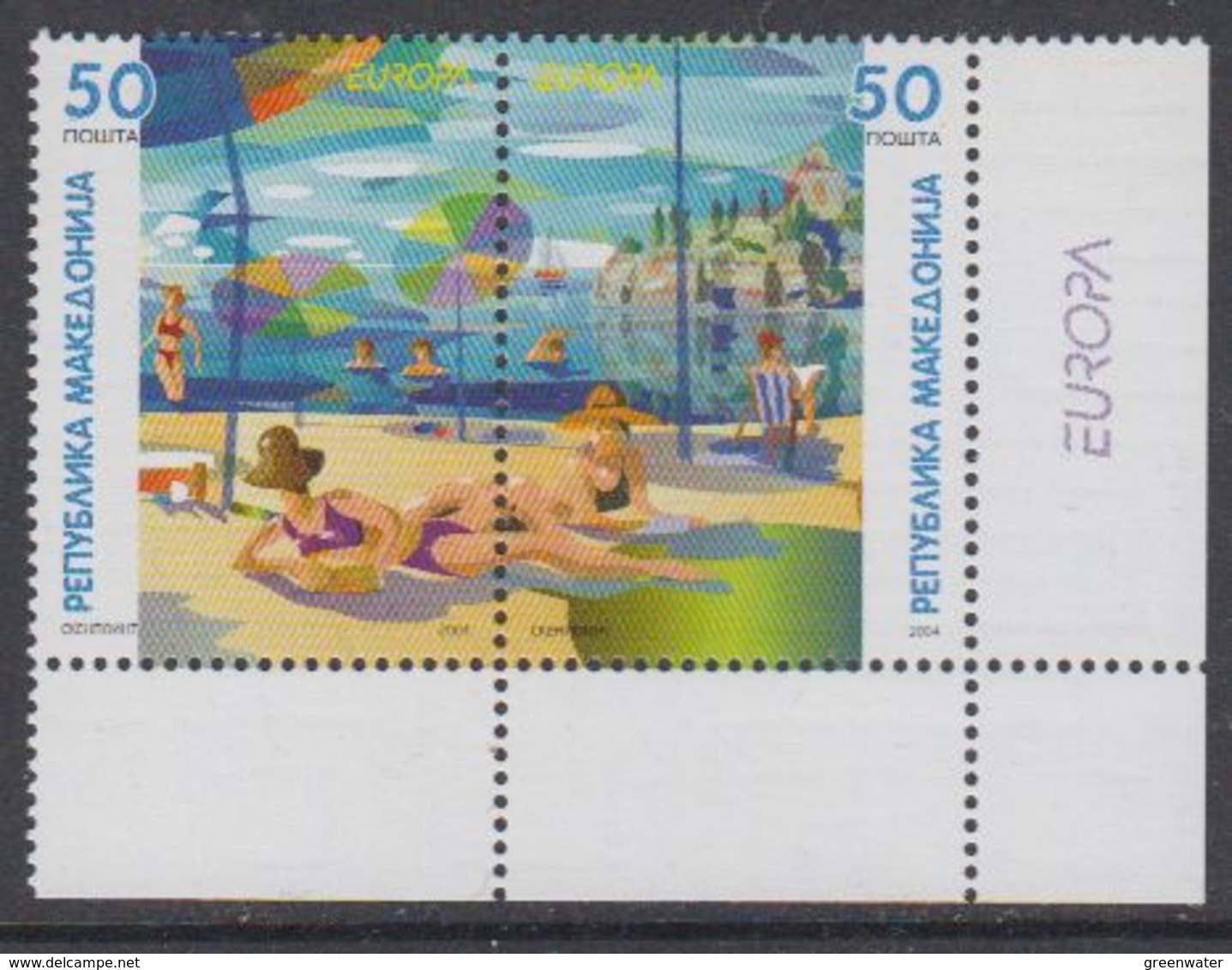 Europa Cept 2004 Macedonia 2v  (corner) ** Mnh  (41553K) - 2004