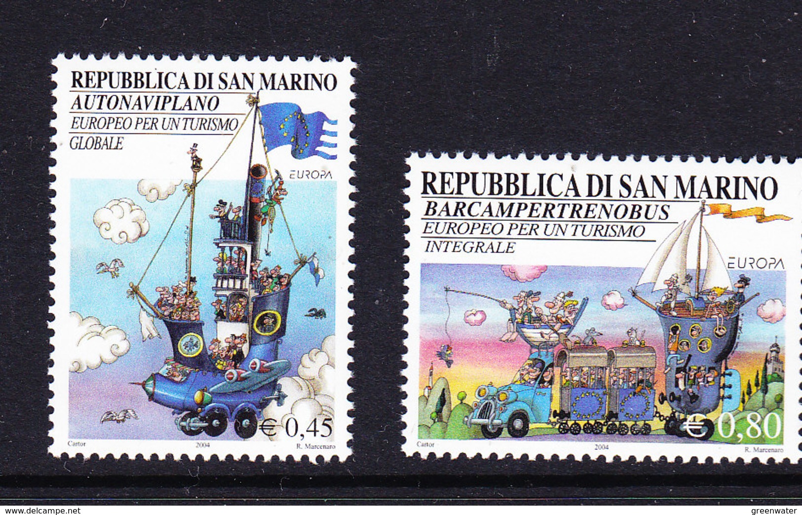 Europa Cept 2004 San Marino 2v ** Mnh (41153T) @ Face Value - 2004