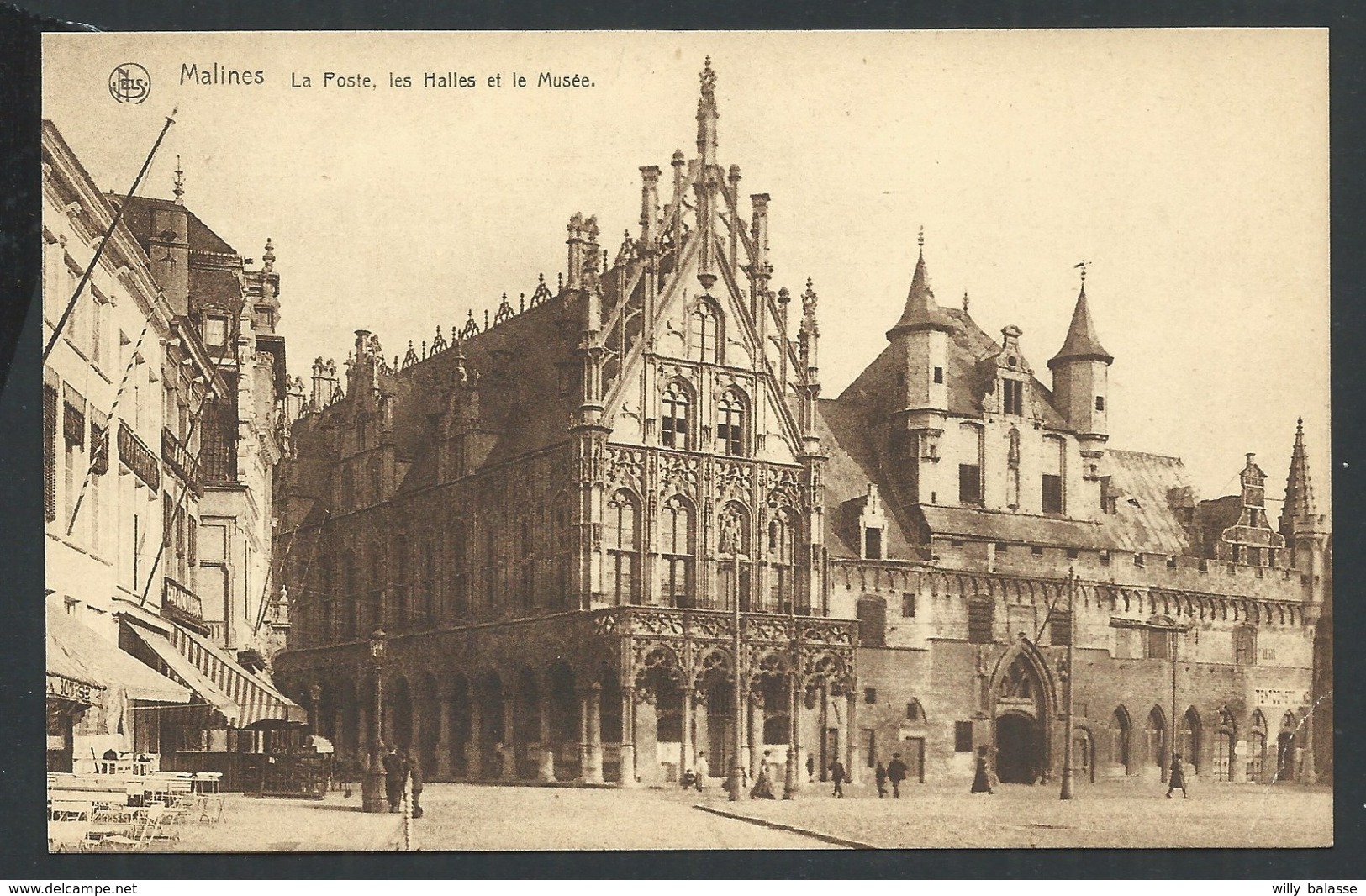 +++ CPA - MALINES  MECHELEN - Poste , Halles Et Musée - Nels    // - Mechelen