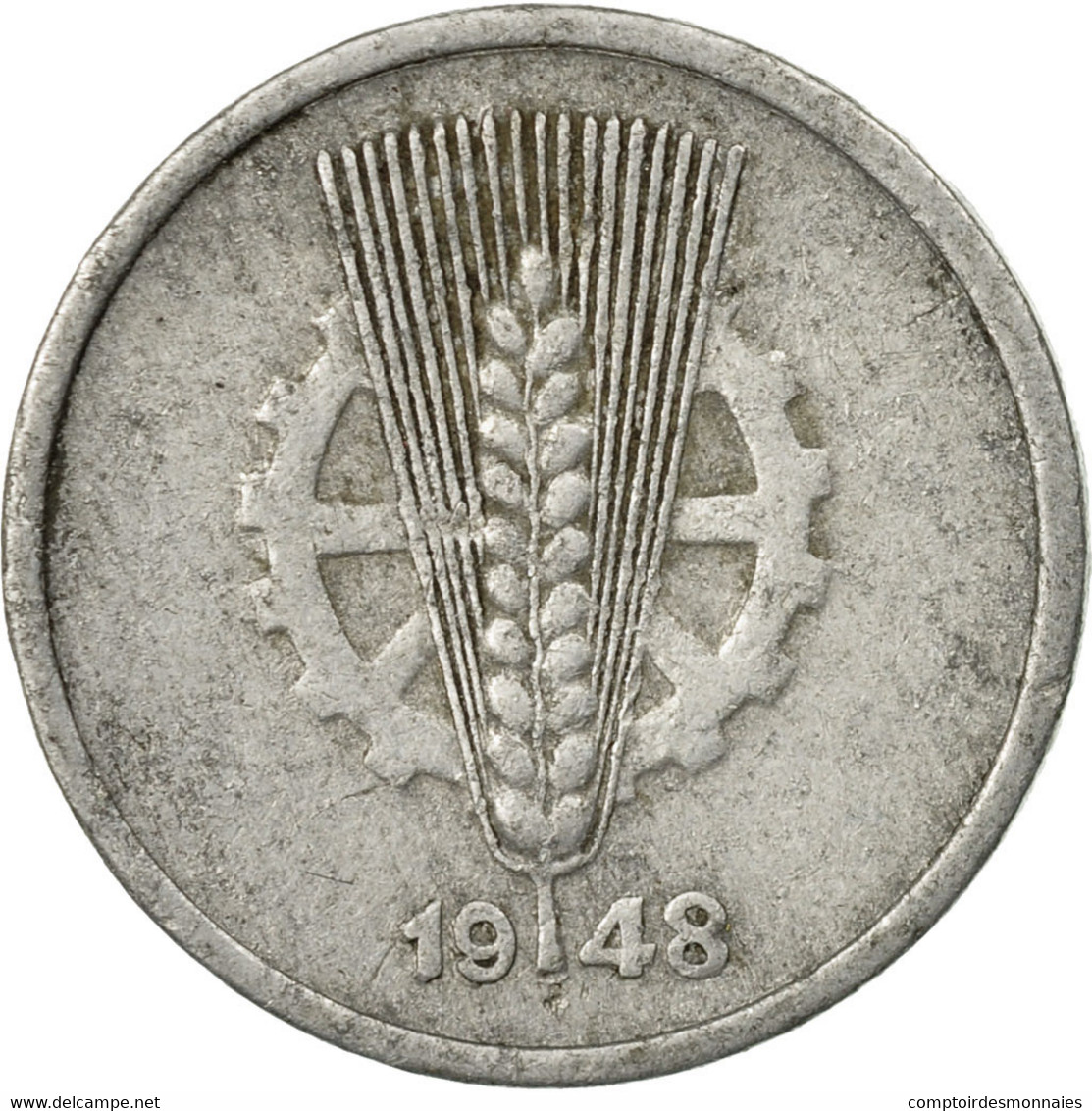 Monnaie, GERMAN-DEMOCRATIC REPUBLIC, 5 Pfennig, 1948, Berlin, TB+, Aluminium - 5 Reichspfennig