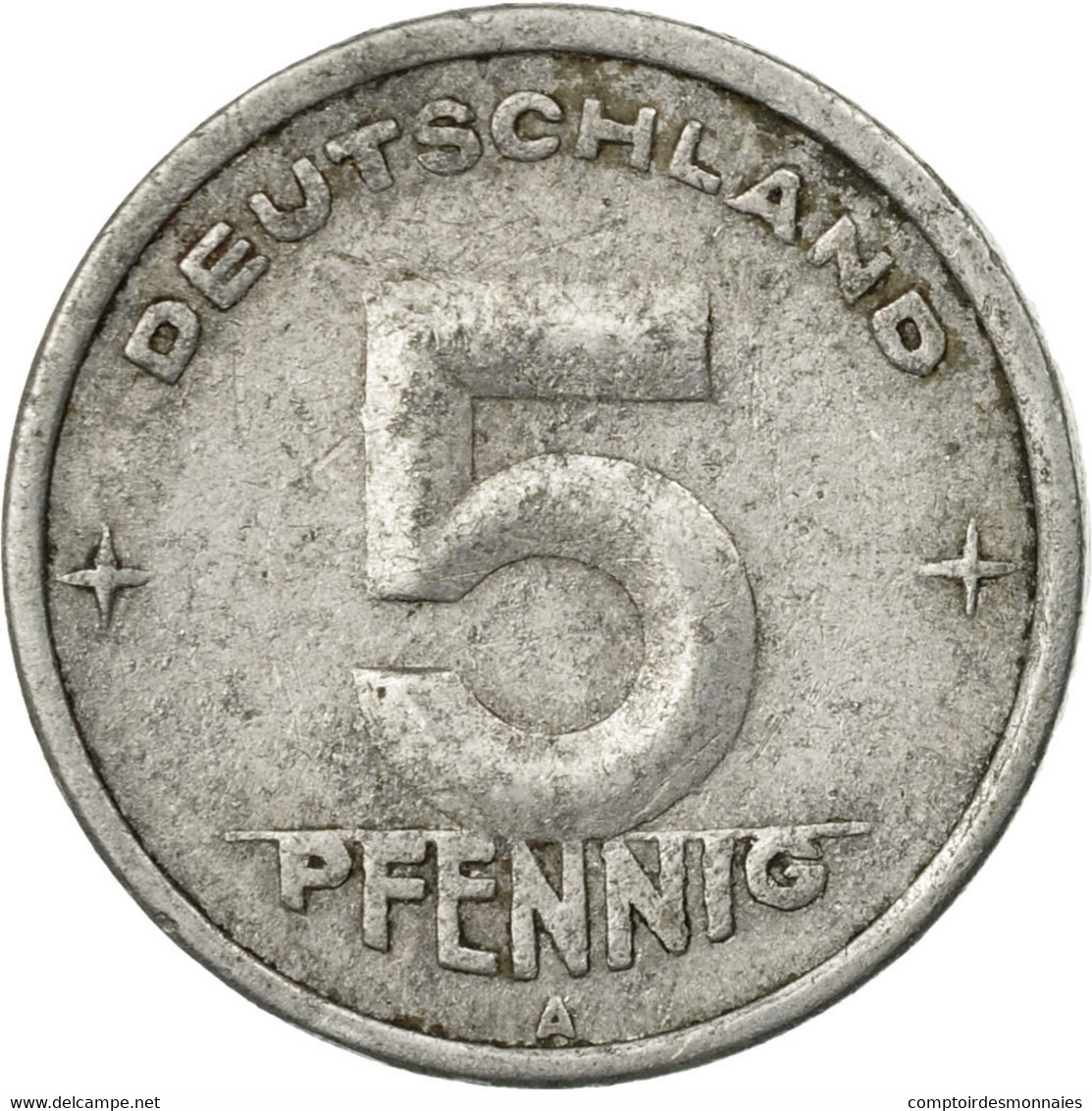 Monnaie, GERMAN-DEMOCRATIC REPUBLIC, 5 Pfennig, 1948, Berlin, TB+, Aluminium - 5 Reichspfennig