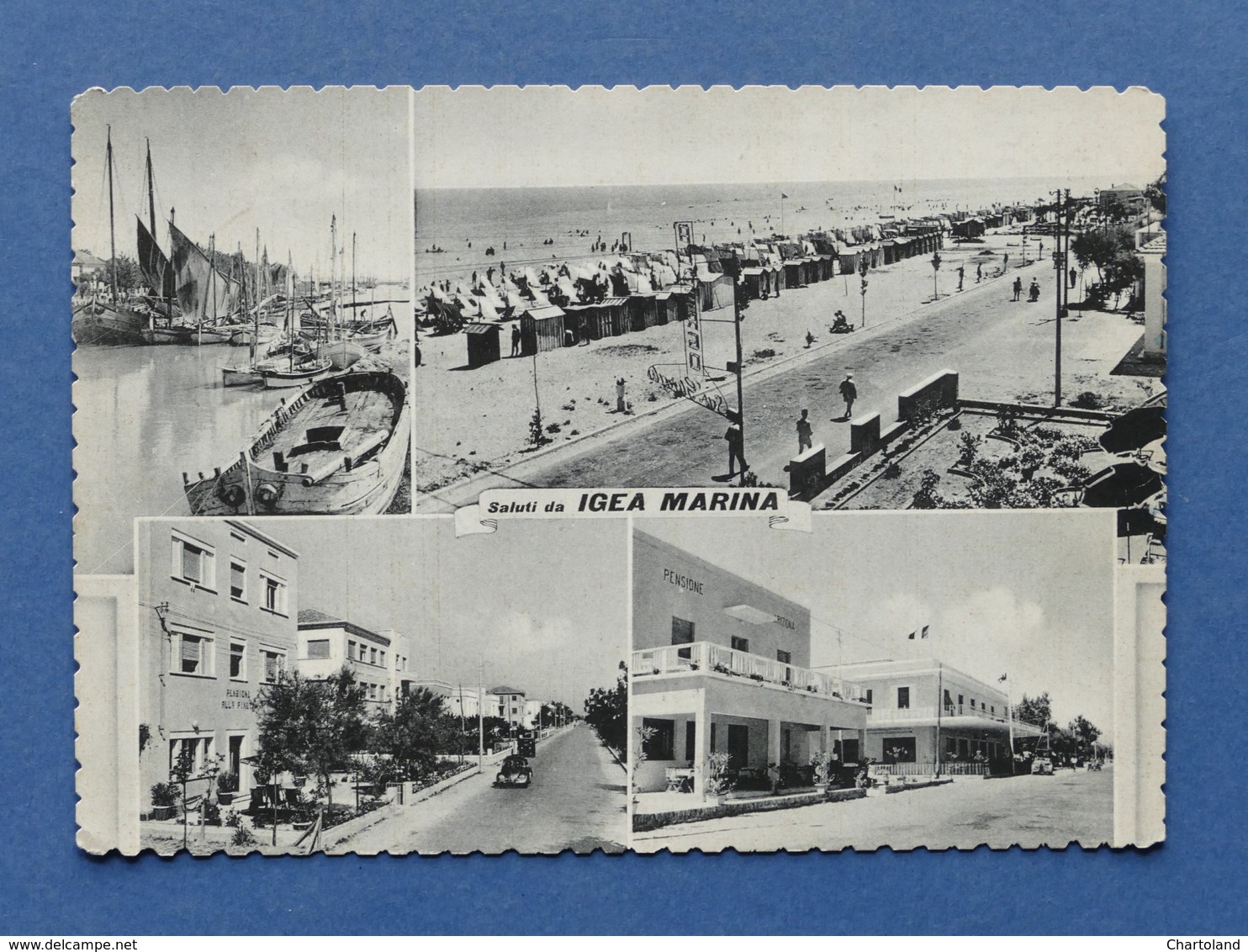 Cartolina Igea Marina - Varie Vedute - 1957 - Rimini