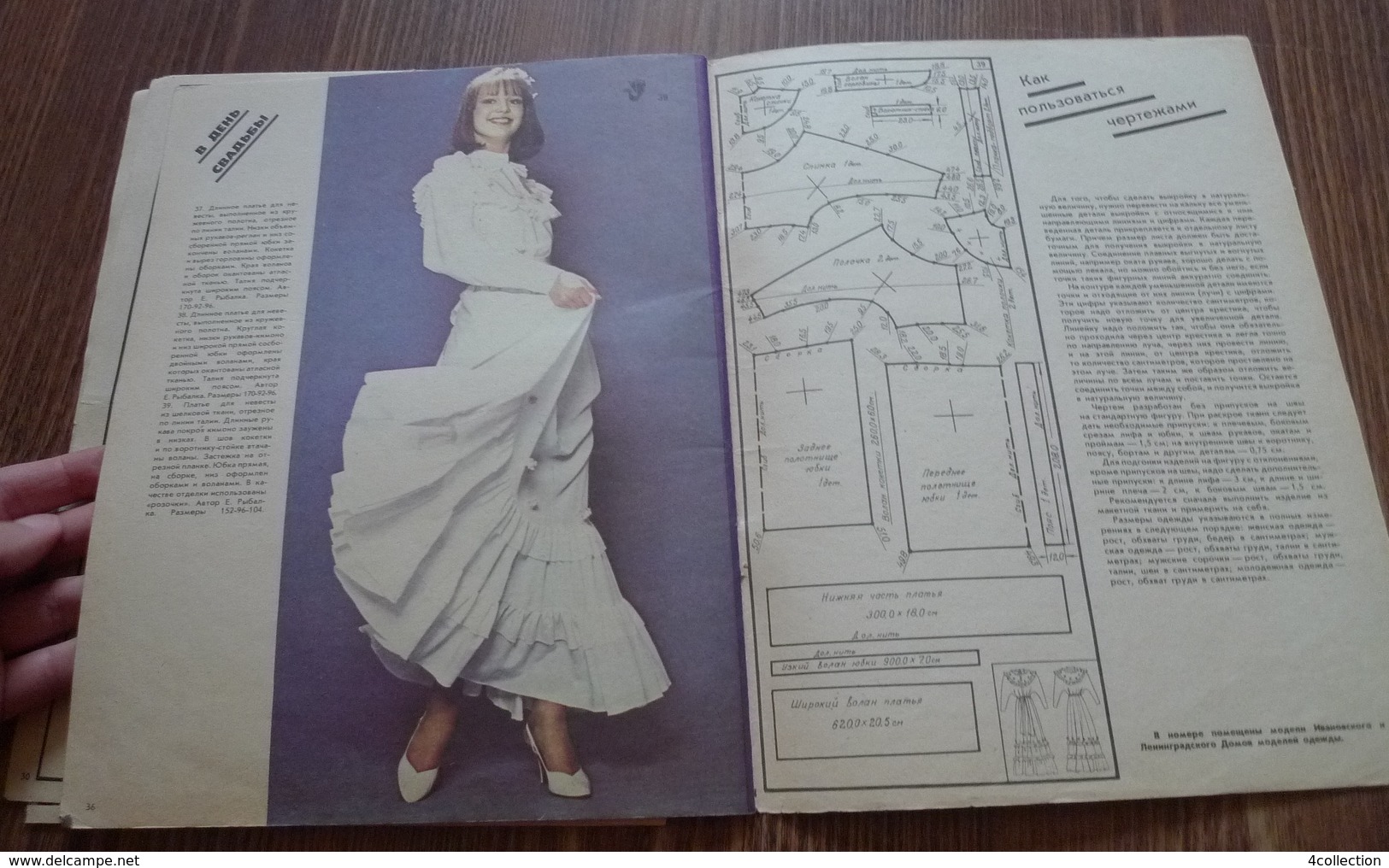 USSR Soviet Russia Leningrad Fashion Magazine Supplement SEW IT YOURSELF w/ patterns clothing models with cut designs