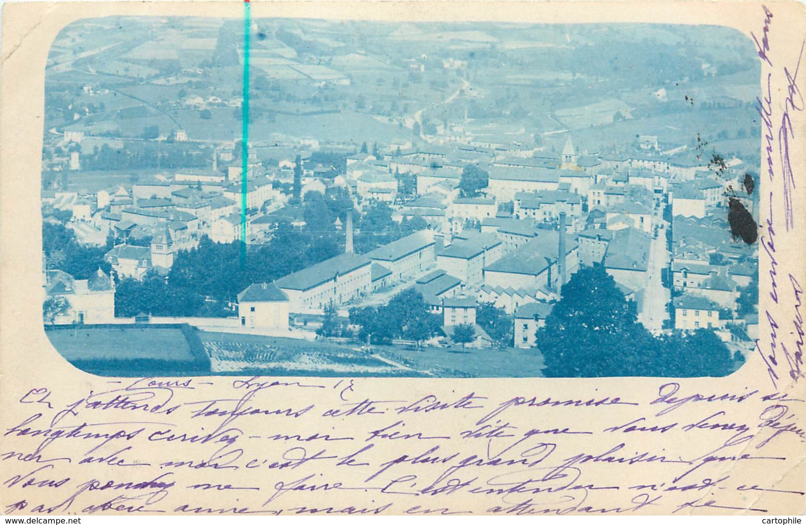 69 - COURS LA VILLE - Carte Photo Prise En 1903 - Cours-la-Ville