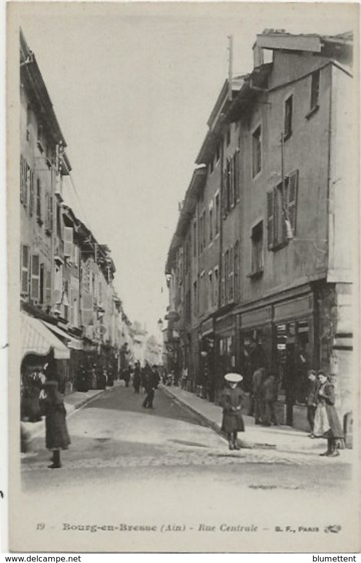 CPA Commerces Rue Centrale BOURG 01 - Autres & Non Classés