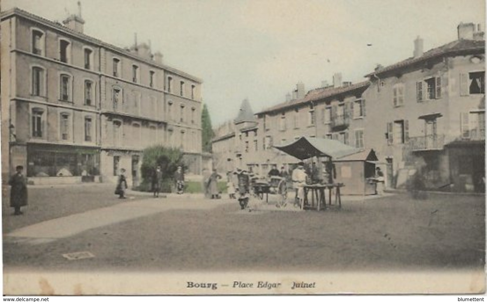 CPA Métier Marchand Ambulant Place Edgar Quinet BOURG 01 - Autres & Non Classés