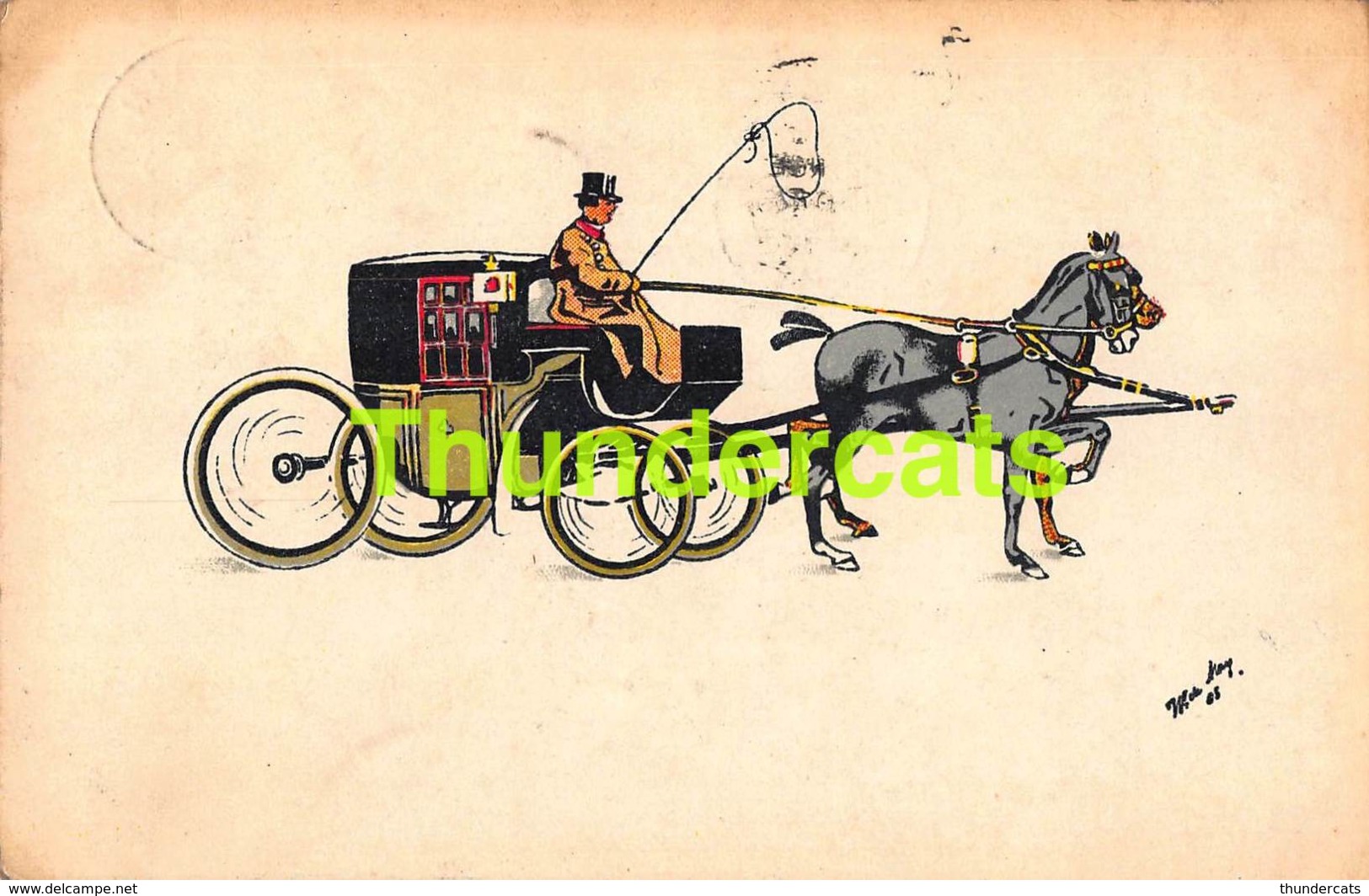 CPA ILLUSTRATEUR W DE MAY ATTEALGE A CHEVAL DE CHEVAUX ARTIST SIGNED HORSE CARRIAGE HORSES - Autres & Non Classés