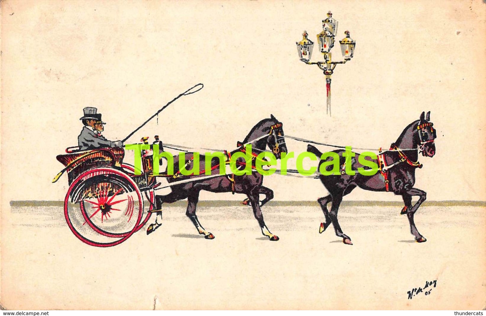 CPA ILLUSTRATEUR W DE MAY ATTEALGE A CHEVAL DE CHEVAUX ARTIST SIGNED HORSE CARRIAGE HORSES - Autres & Non Classés