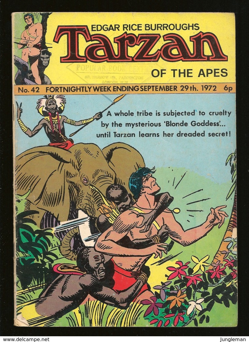 Tarzan Of The Apes - 2ème Série # 42 - Published Williams Publishing - In English - September 1972 - BE - Autres Éditeurs