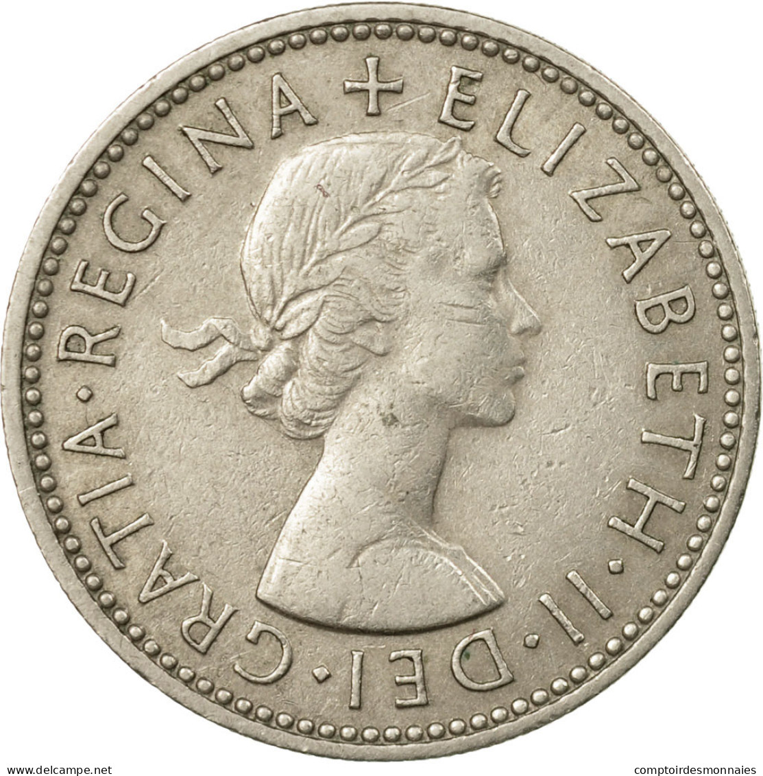 Monnaie, Grande-Bretagne, Elizabeth II, Shilling, 1954, TTB, Copper-nickel - I. 1 Shilling