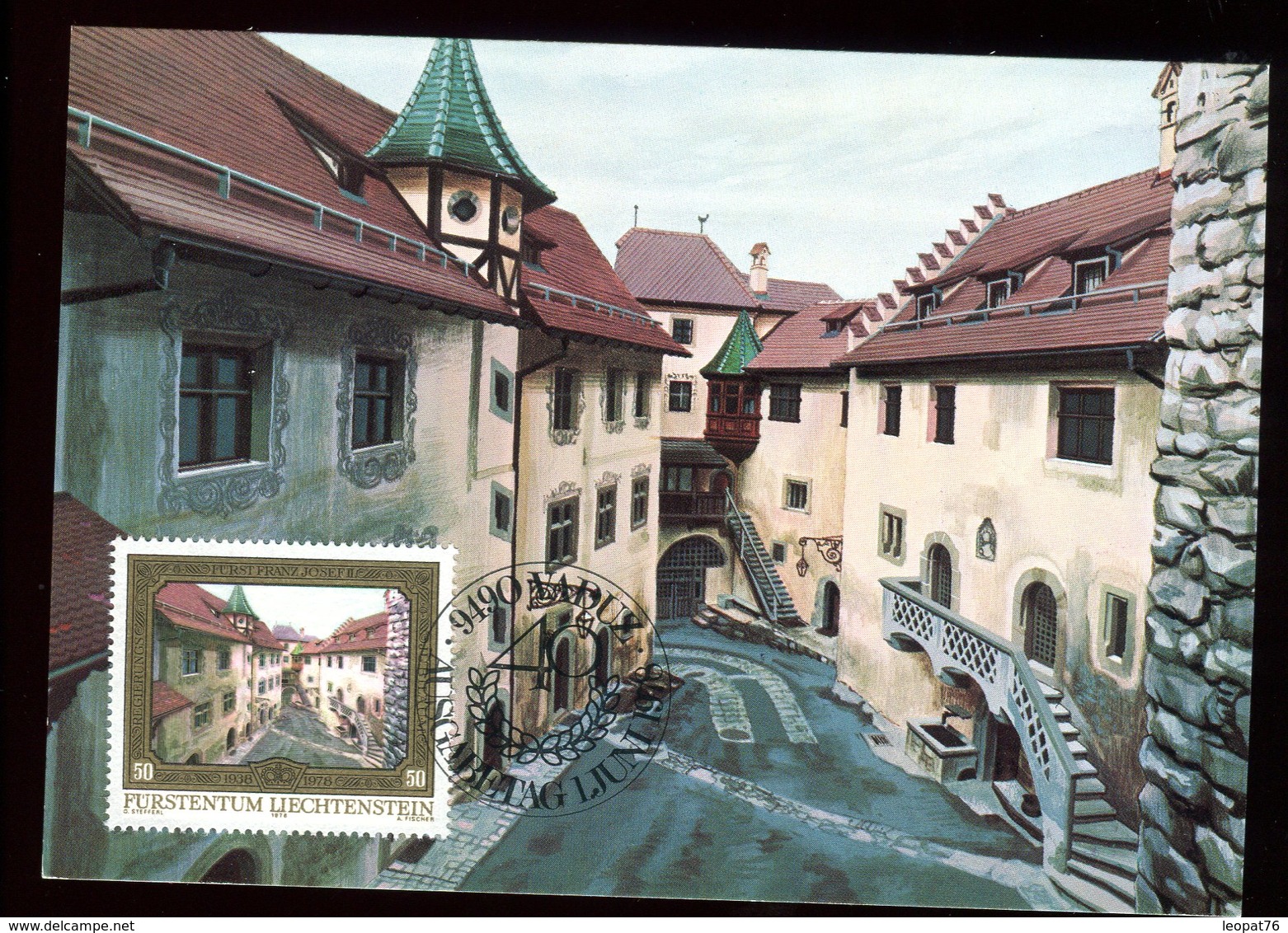 Liechtenstein - Carte Maximum 1978 - Château De Vaduz - N29 - Cartes-Maximum (CM)