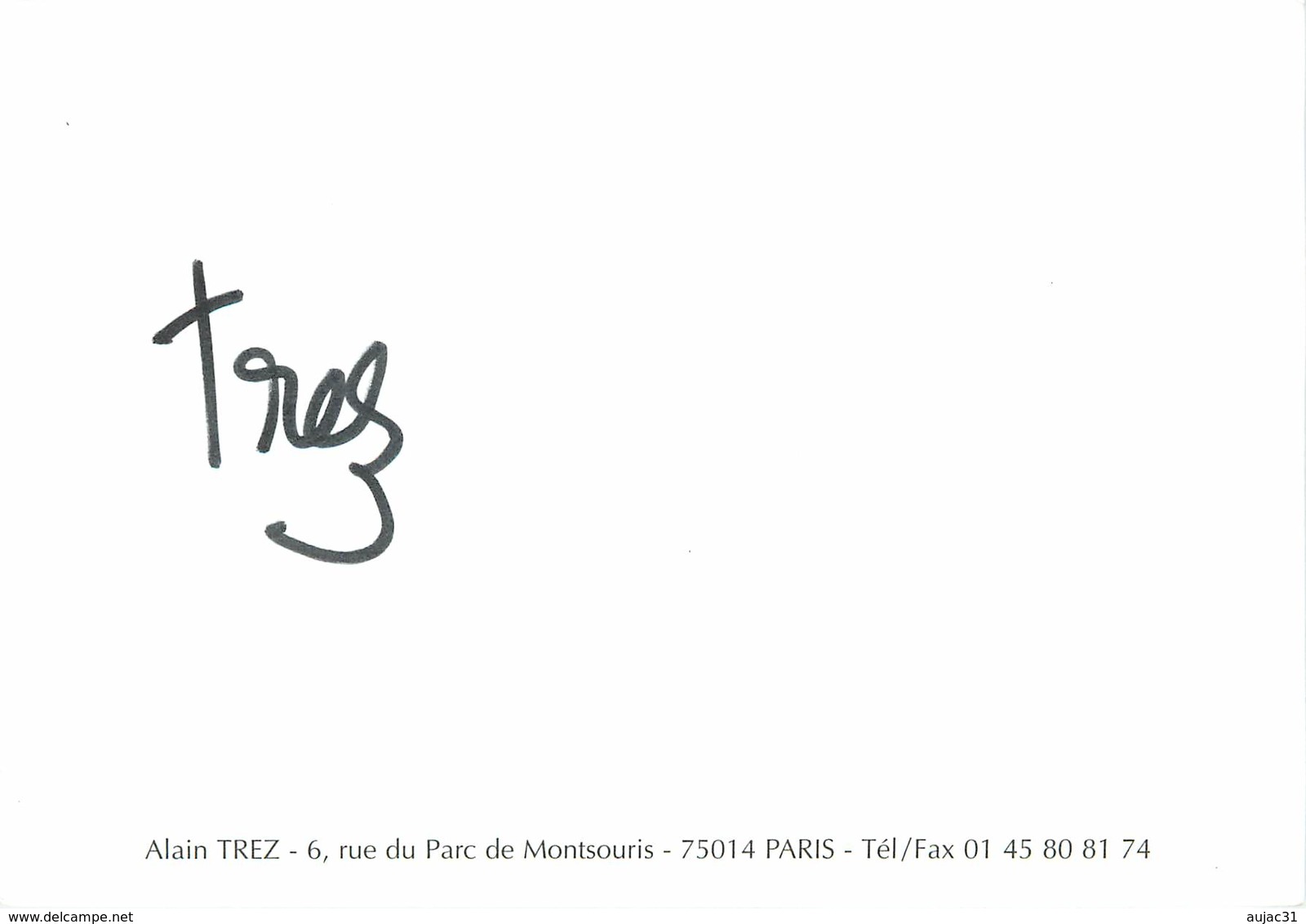 IIlustrateurs - Illustrateur Trez - Autographe - Signature - Trez