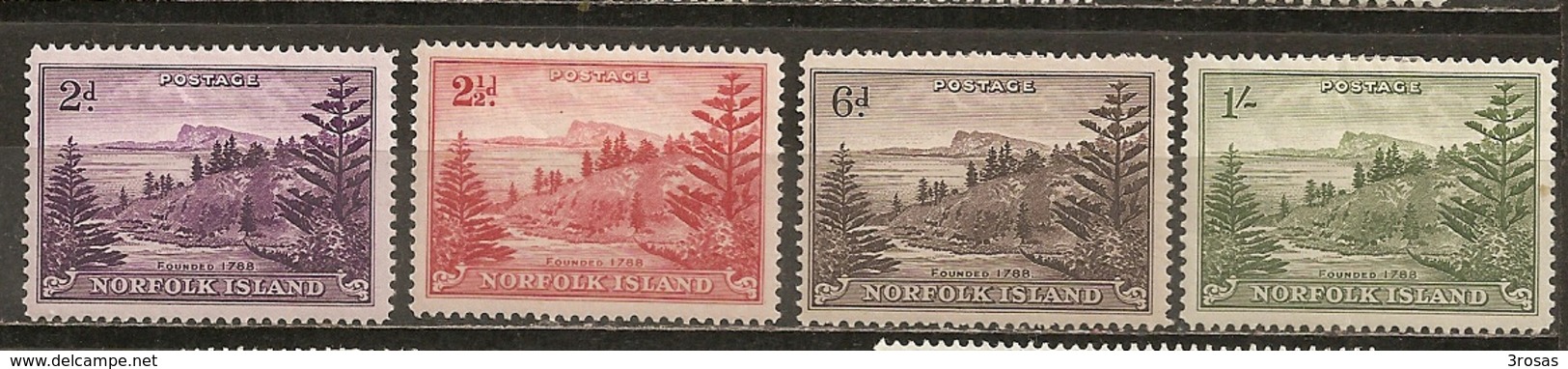 Norfolk Islands 1947 Vue View Ball Bay M * - Isla Norfolk