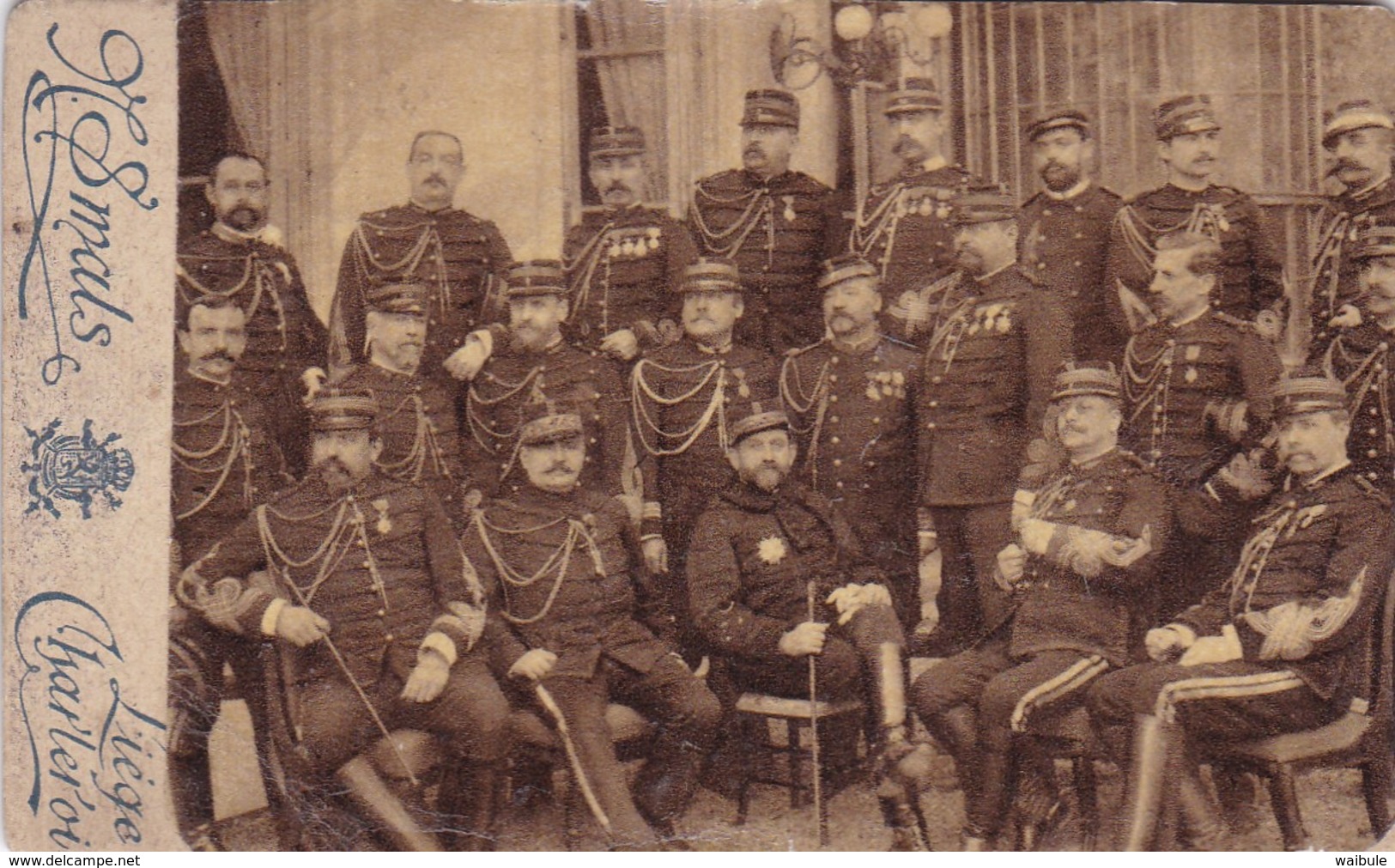 Photo Cabinet CDV Général Boulanger 1888 Et Son état-major - Autres & Non Classés