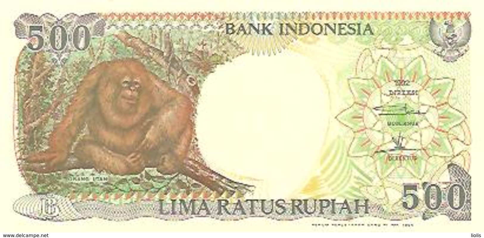 Indonesia  P-128h  500 Rupiah  1999 UNC - Indonesië