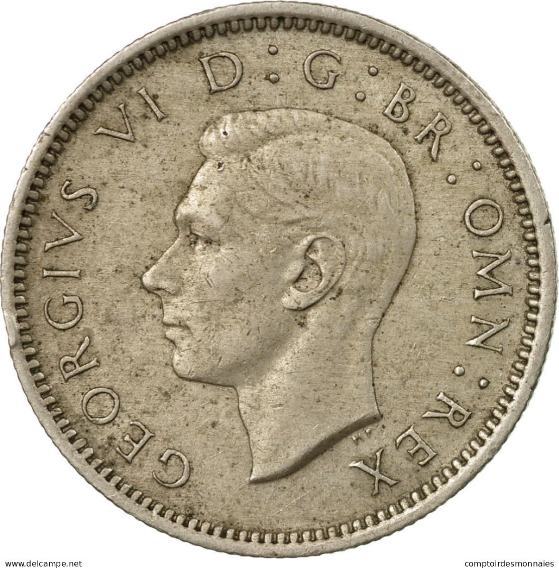 Monnaie, Grande-Bretagne, George VI, 6 Pence, 1948, TTB, Copper-nickel, KM:862 - H. 6 Pence