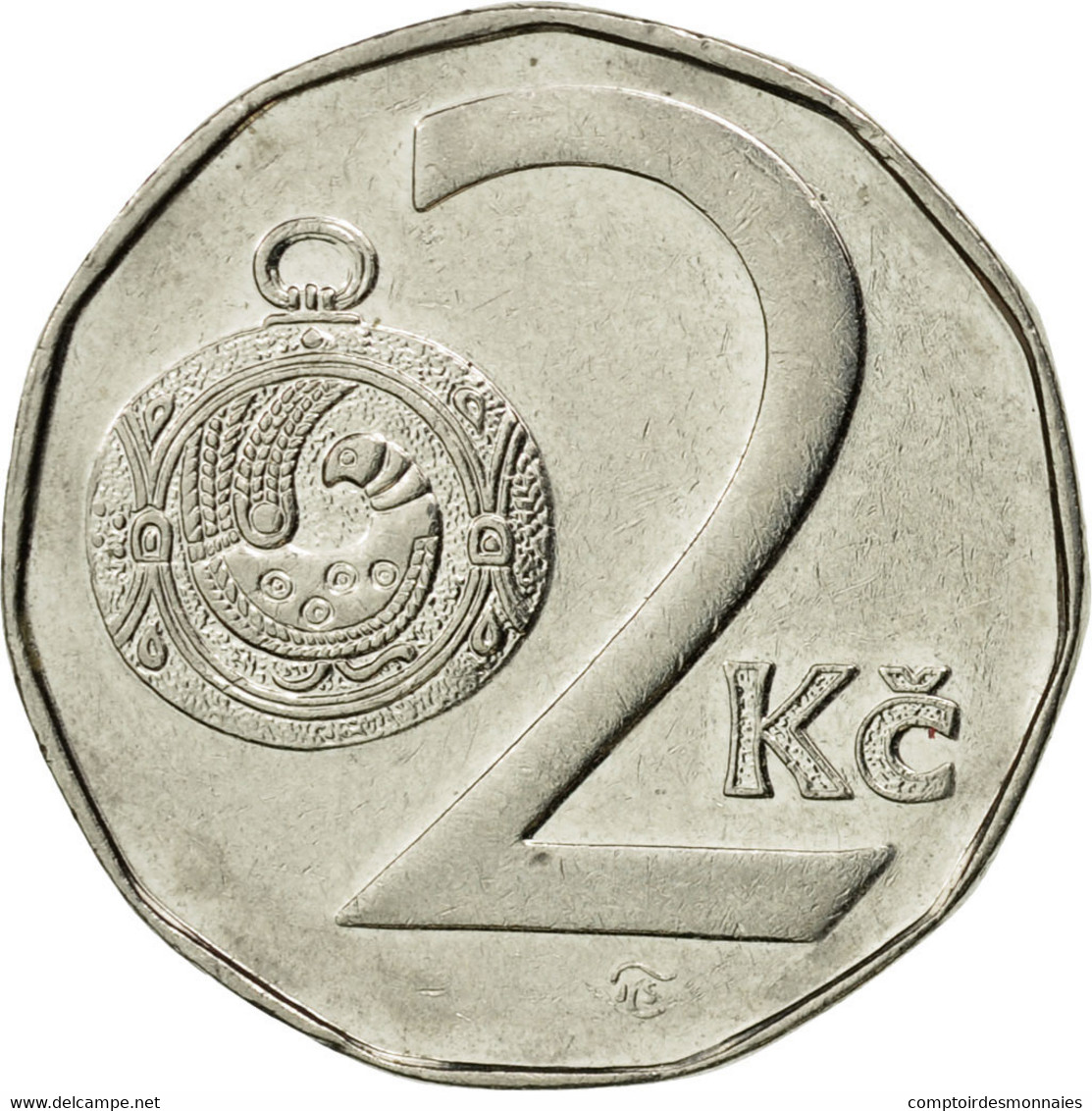 Monnaie, République Tchèque, 2 Koruny, 1995, TTB, Nickel Plated Steel, KM:9 - Tchéquie