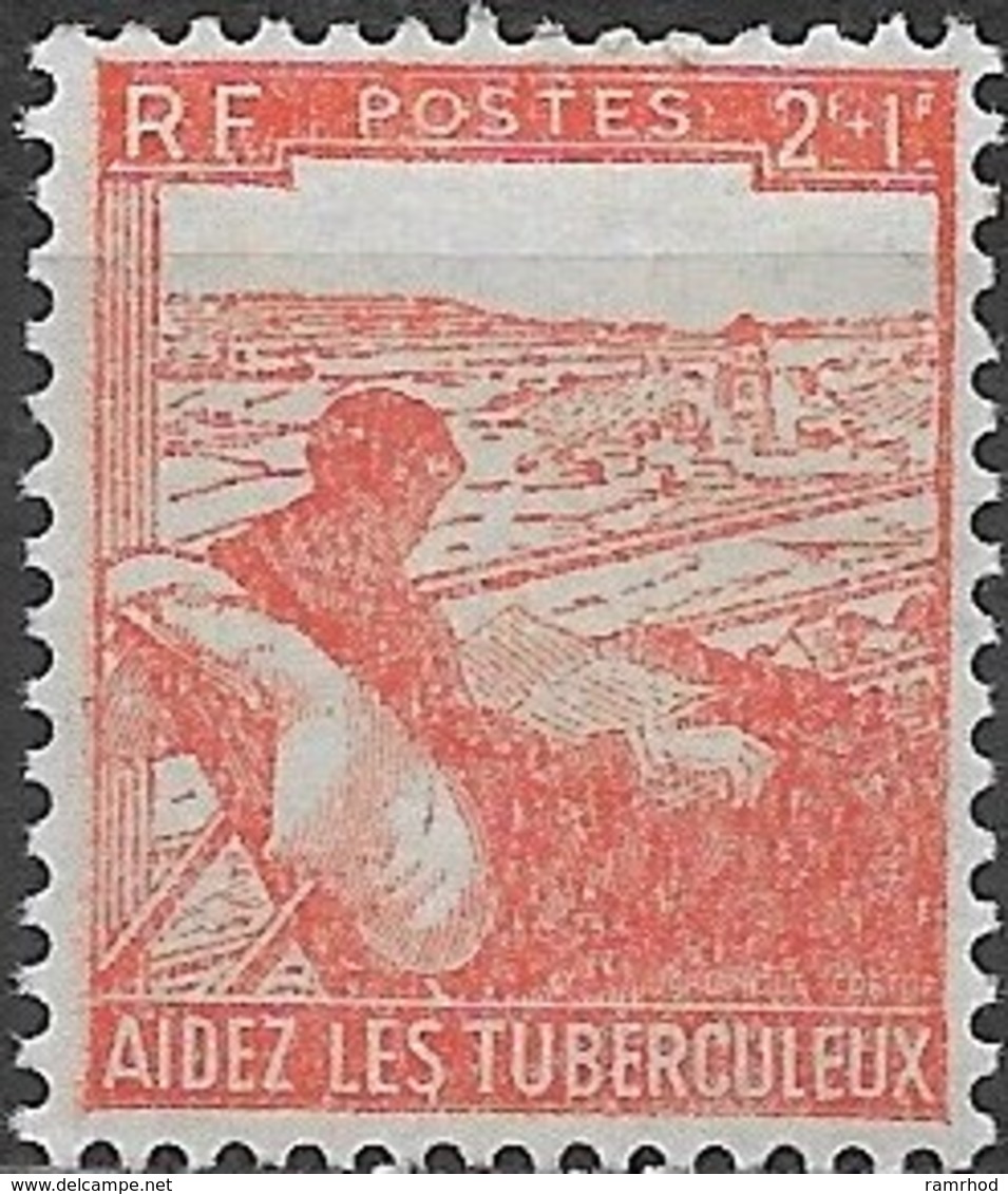 FRANCE 1945 Anti-tuberculosis Fund - 2f.+1f Patient In Deck Chair MH - Nuovi