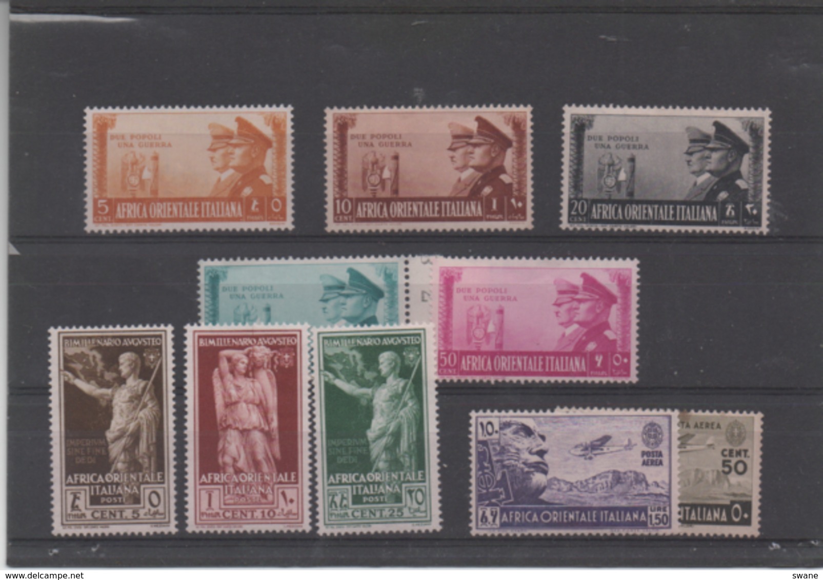 ITALIE:Colonie A.O.I Timbres Neuf *Série Hitler & Mussolini Années 1938 / 1941 Cote Yvert : 83,00 € - Africa Oriental Italiana