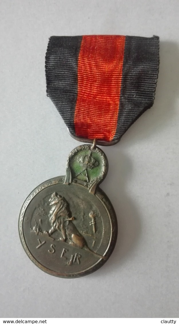 Médaille  1ère Guerre Mondiale * Bataille De L'Yser  17 Au 31 Oct.1914 - France