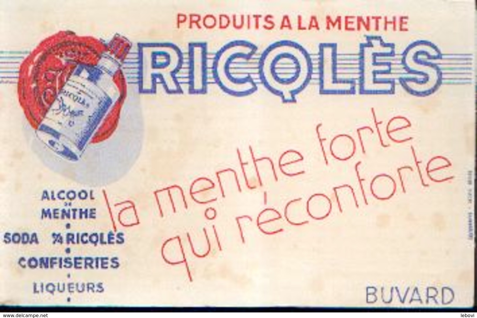 « Praduits à La Menthe RICQLÈS»  Description : Etat Neuf - Autres & Non Classés