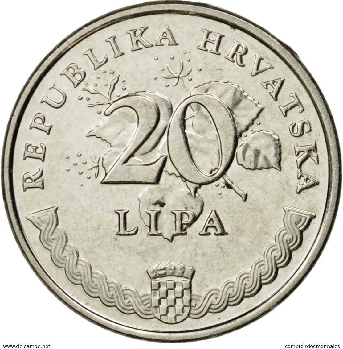 Monnaie, Croatie, 20 Lipa, 2011, TTB, Nickel Plated Steel, KM:7 - Kroatien