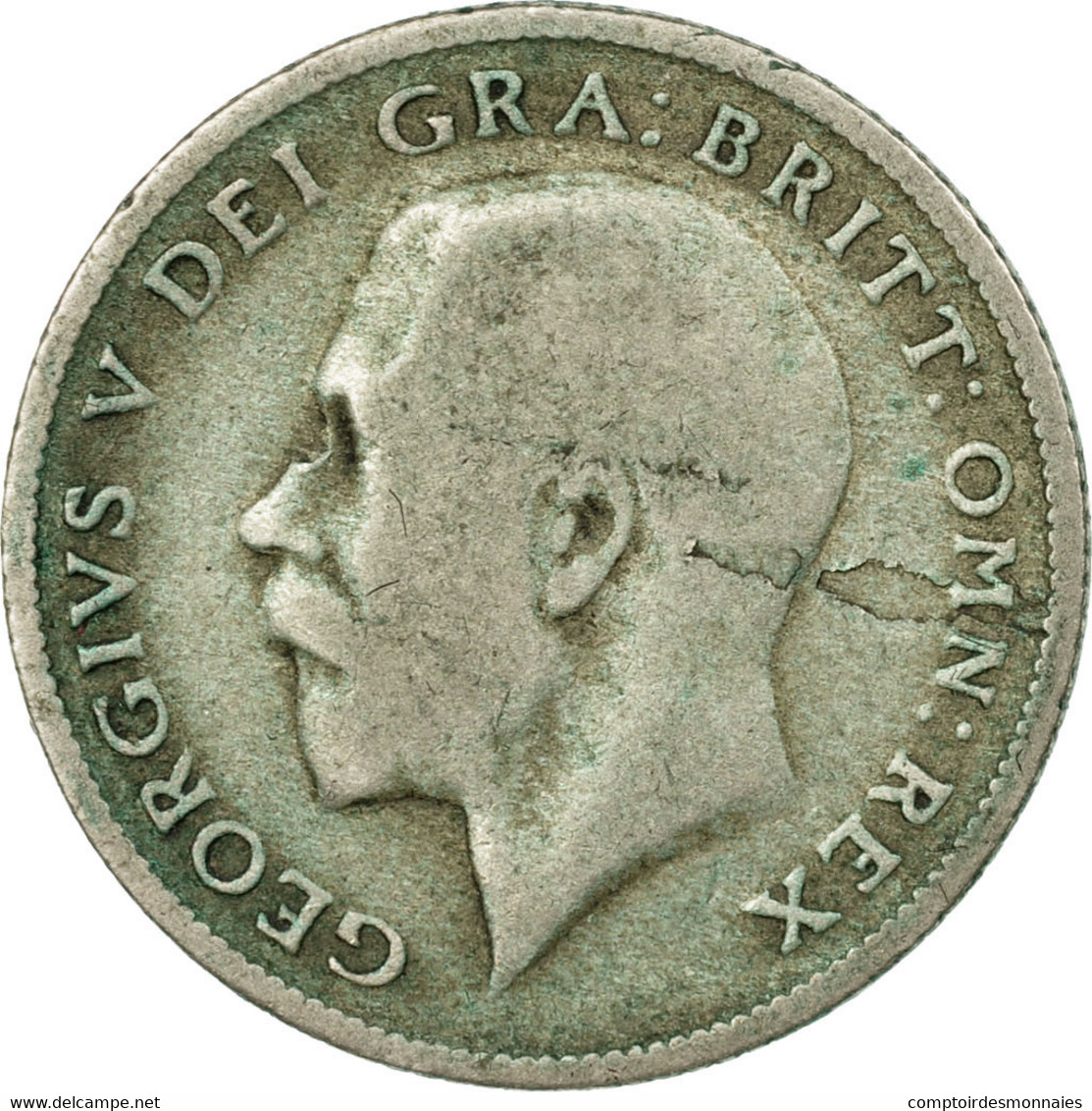 Monnaie, Grande-Bretagne, George V, 6 Pence, 1922, TB, Argent, KM:815a.1 - H. 6 Pence