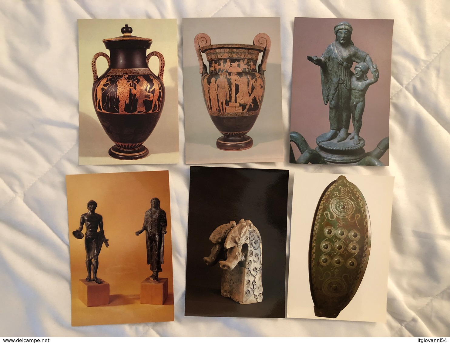 Serie di 45 cartoline del Museo Civico Archeologico di Bologna