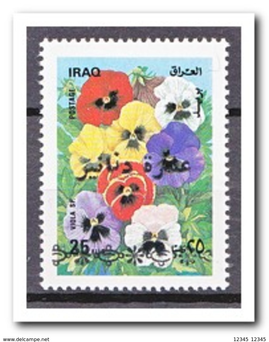 Irak 1993, Postfris MNH, Flowers With Overprint - Irak