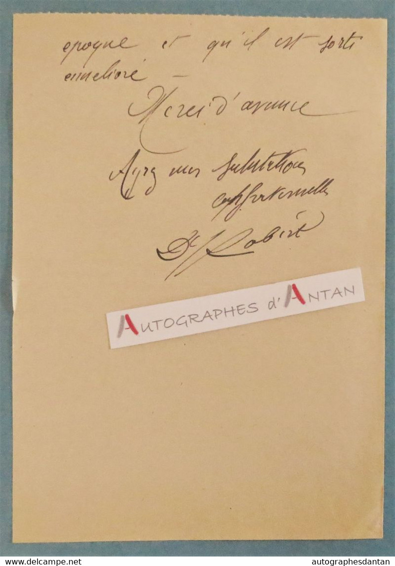 L.A.S Docteur ROBERT à BRIGNON (Gard) Début XXè - Paul De Cruviers Lascours - Camp De Jeunesse - Lettre Autographe - Autres & Non Classés