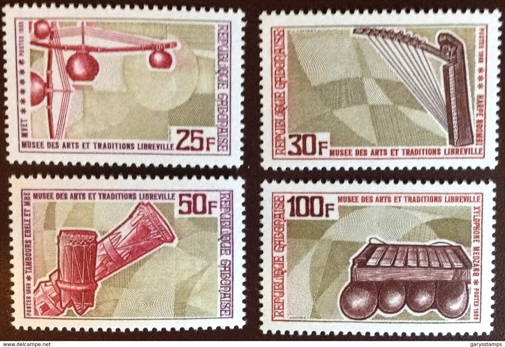 Gabon 1969 Musical Instruments MNH - Gabón (1960-...)