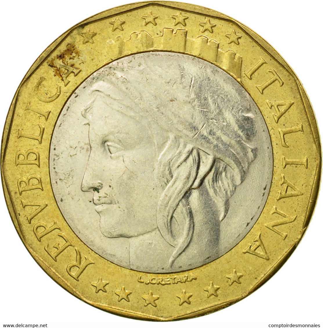 Monnaie, Italie, 1000 Lire, 1997, Rome, TB+, Bi-Metallic, KM:190 - 1 000 Liras