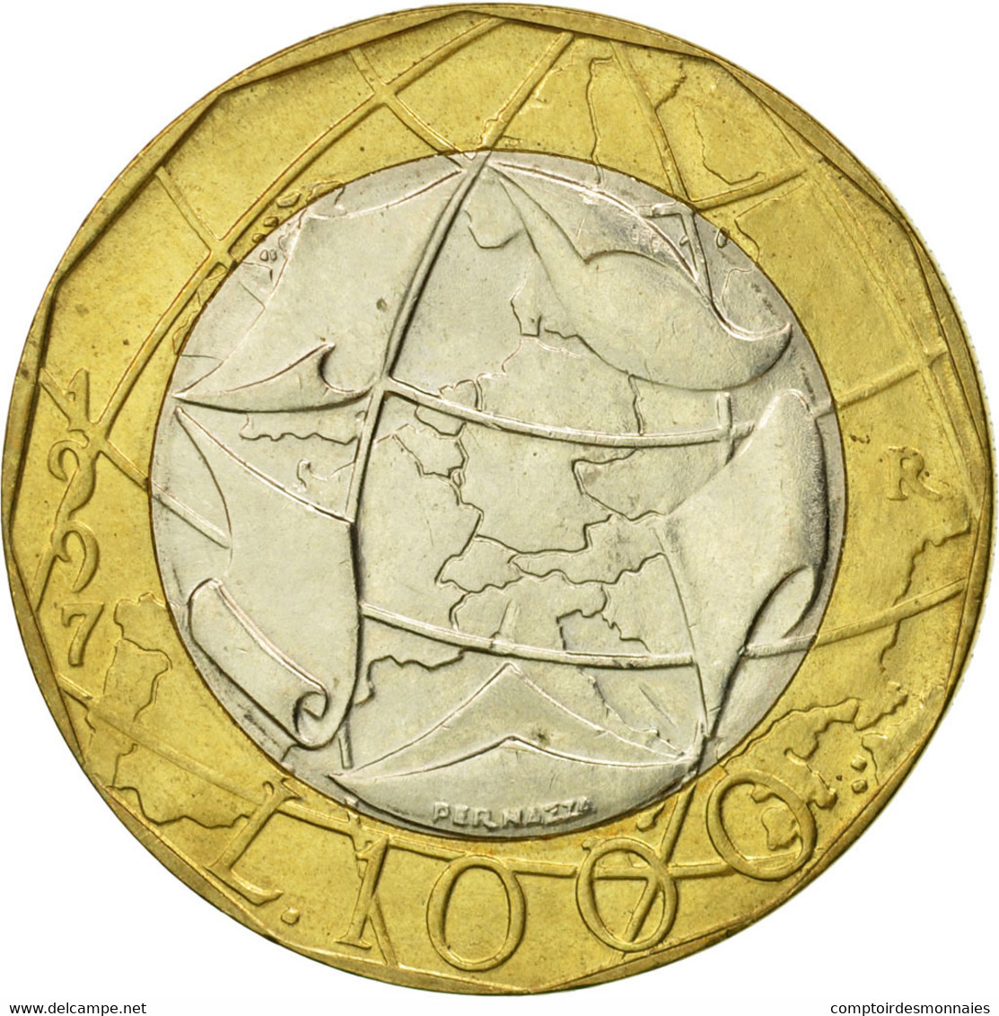 Monnaie, Italie, 1000 Lire, 1997, Rome, TB+, Bi-Metallic, KM:190 - 1 000 Lire