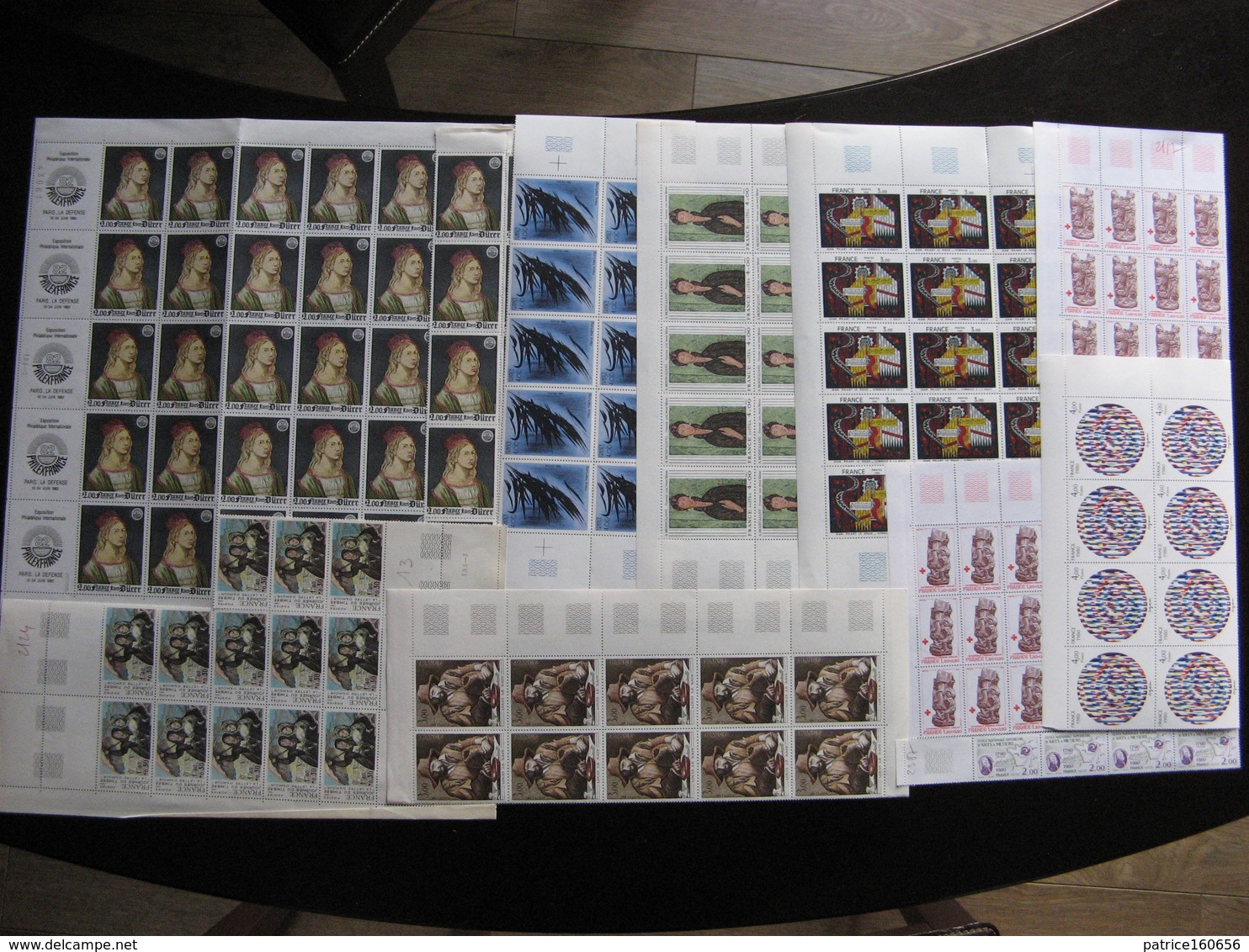 TB Lot De Timbres De France En Fragments De Feuilles.  Neufs . Faciale =  347 Euros ( Surtaxes Non Comptées). - Collections (sans Albums)