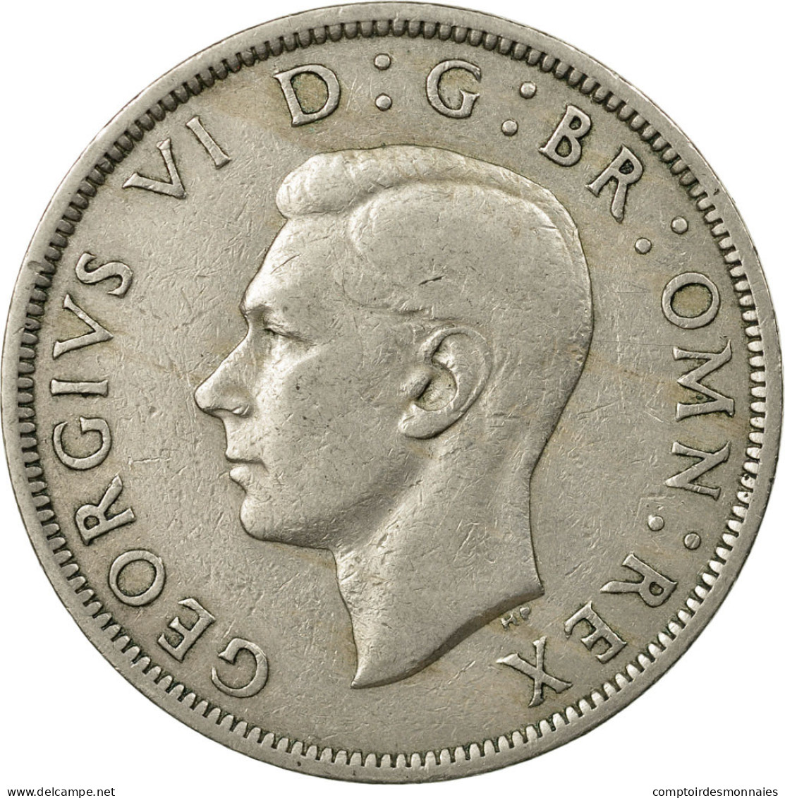 Monnaie, Grande-Bretagne, George VI, 1/2 Crown, 1949, TTB, Copper-nickel, KM:879 - K. 1/2 Crown