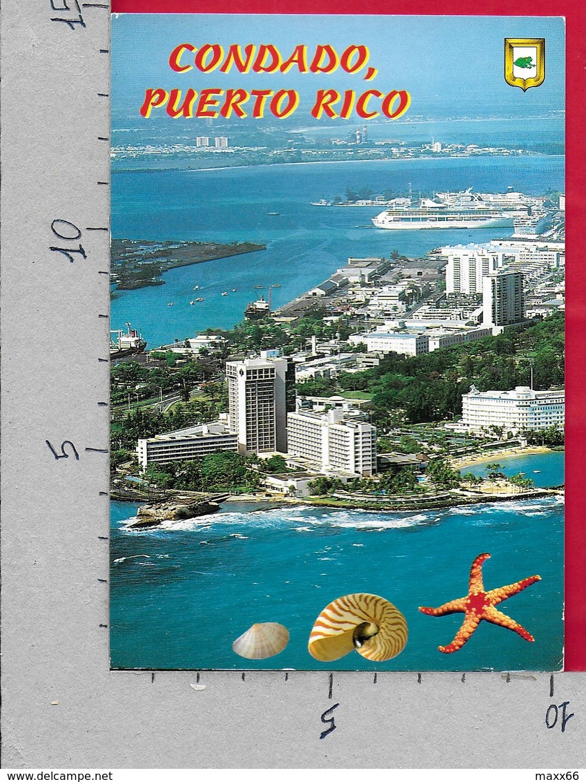 CARTOLINA VG USA PUERTO RICO - SAN JOUAN - Vista Aerea Del Condado Y Puerta De Tierra - 10 X 15 - ANN. 1999 - Puerto Rico