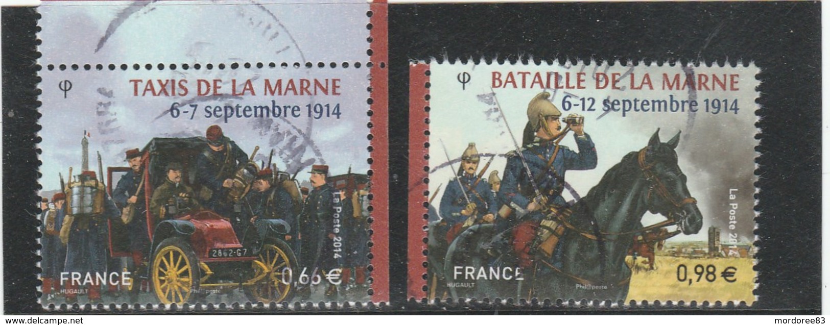 FRANCE 2014 CENTENAIRE DE LA BATAILLE DE LA MARNE YT 4899-4900 - OBLITERE - Used Stamps