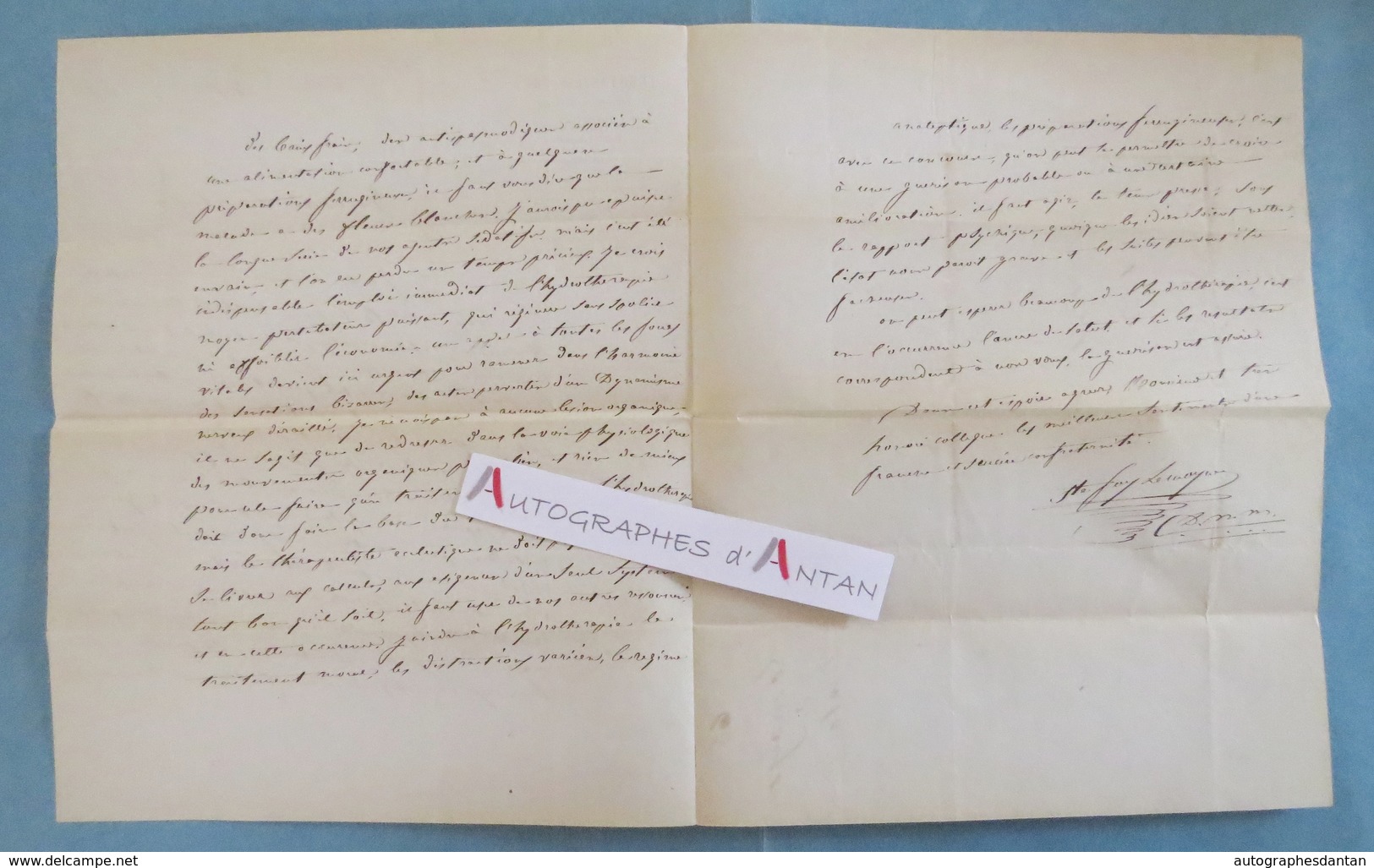 L.A.S 1867 MALAUCENE - Docteur Ste Foy Lemoyne - Au Dr Masson à Carpentras -  Lettre Autographe LAS Médecine - Autres & Non Classés