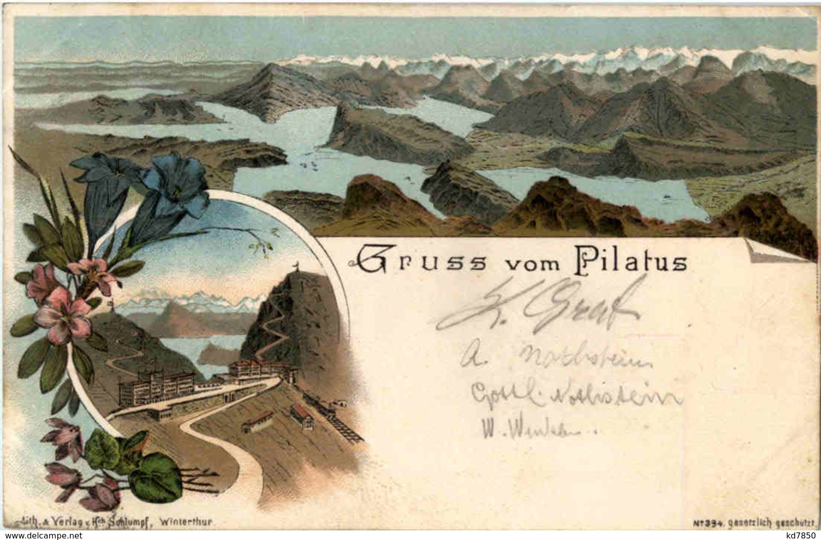 Gruss Vom Pilatus - Litho - Sonstige & Ohne Zuordnung