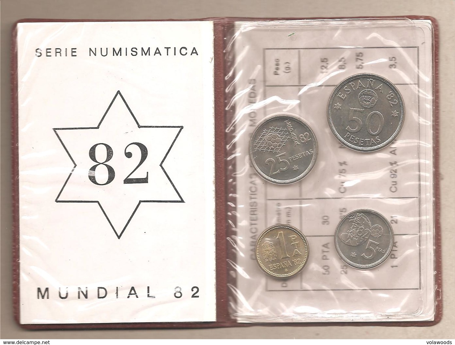 Spagna - Serie Numismatica 1982 "Mundial 82" - Ongebruikte Sets & Proefsets