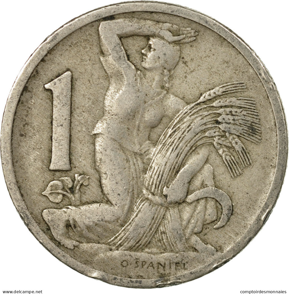 Monnaie, Tchécoslovaquie, Koruna, 1922, TB, Copper-nickel, KM:4 - Tchécoslovaquie