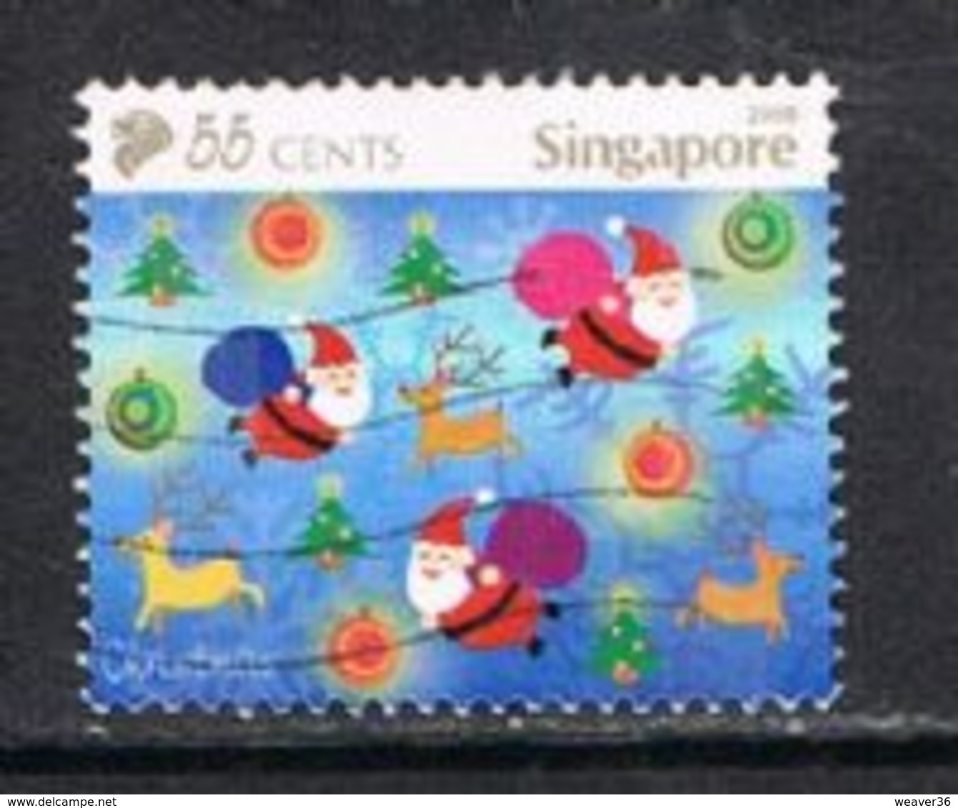 Singapore 2008 Festivals 55c Type 4 Good/fine Used [15/14408/ND] - Singapore (1959-...)