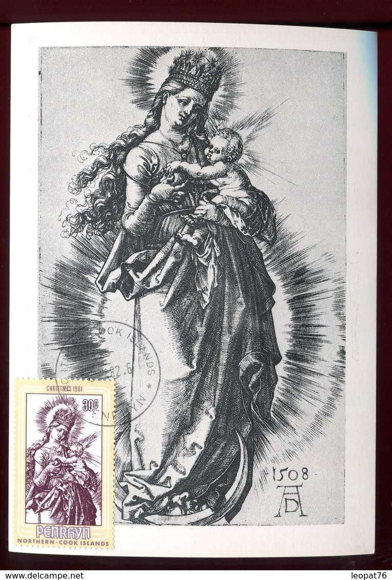 Penrhyn - Carte Maximum 1982 - Oeuvre De Dürer - Penrhyn