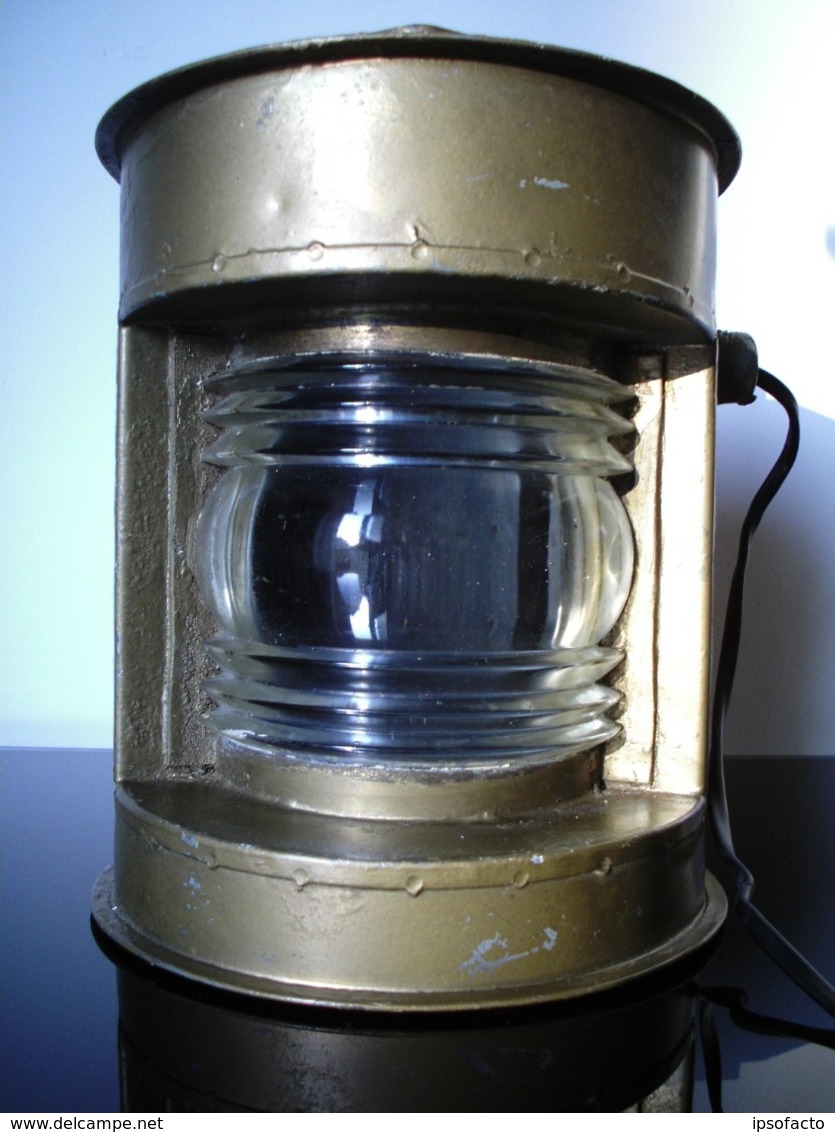 ANCIEN FANAL LAMPE DE MARINE OLD NAVY LAMP - Maritime Decoration